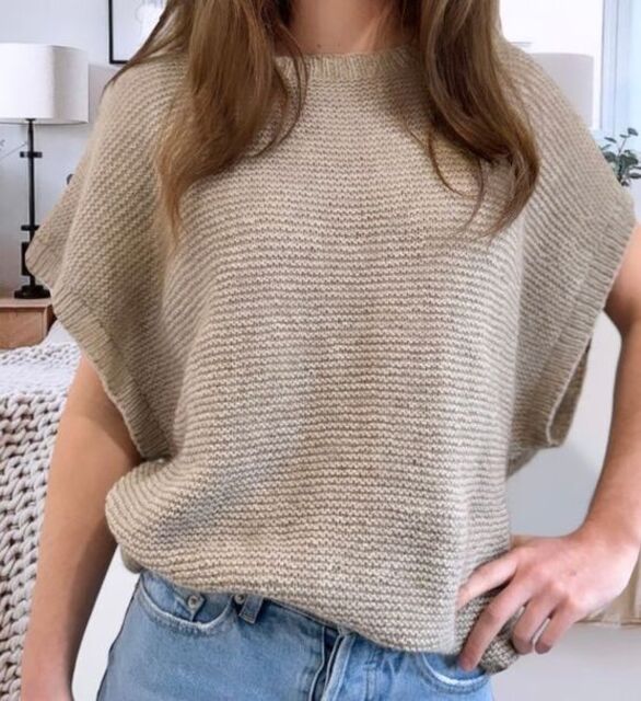Ruby Tee - Knitting Pattern- Touch Yarns 173 - DK/8Ply