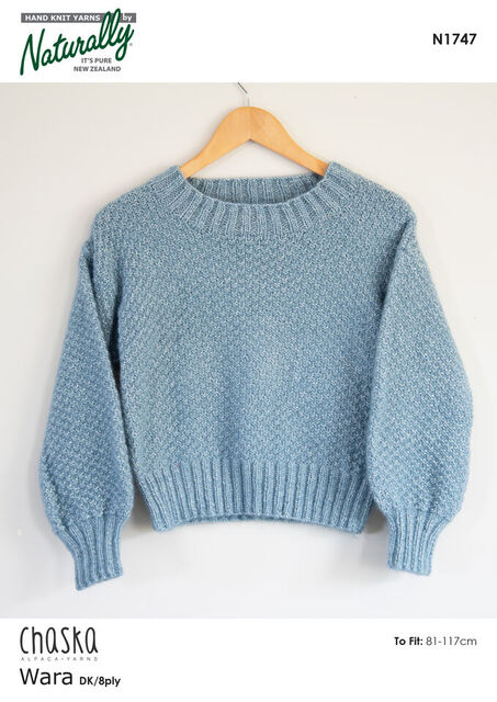 Naturally N1747 Chaska Womens Sweater - Knitting Pattern