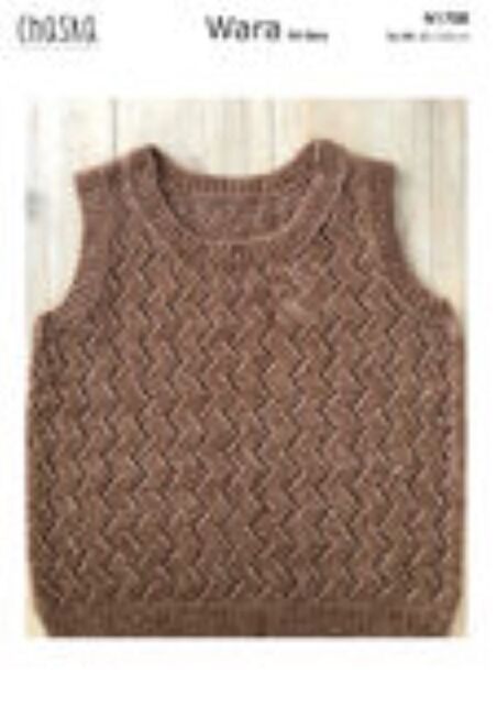 Naturally N1708 Chaska Lacy pattern Vest - Knitting Pattern