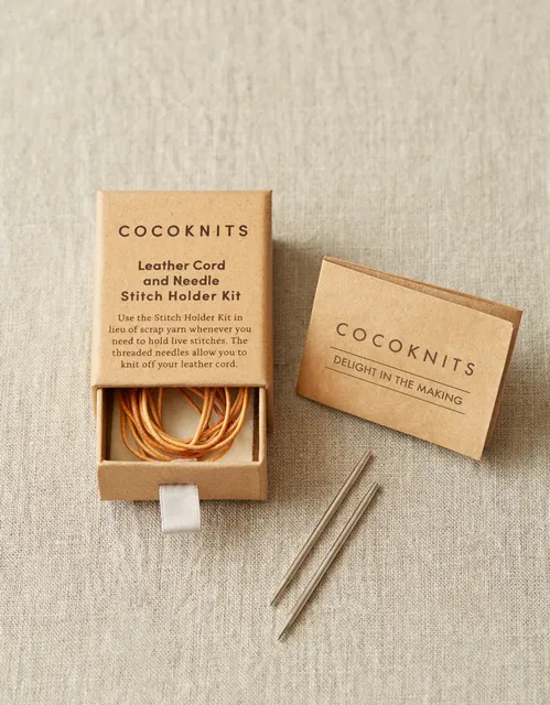 CocoKnits - Leather Cord & Needle Stitch Holder