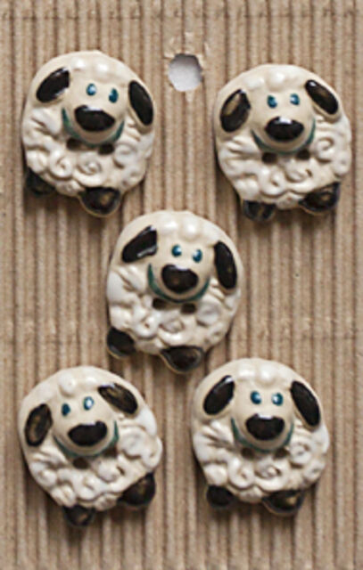 Round Sheep Button - L432