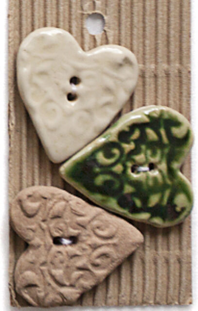 Assorted Heart Buttons - L484