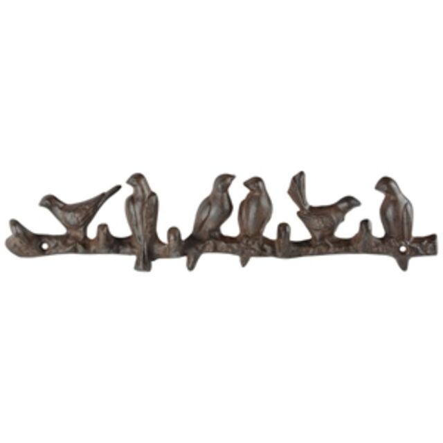 Birds in a row - Coat Hook - Cast Iron