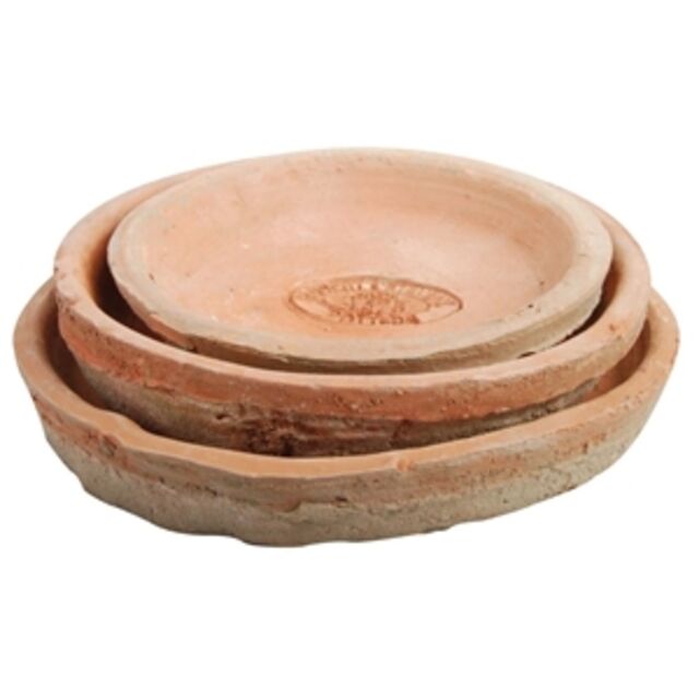 Aged Terracotta Saucer - Set of 3