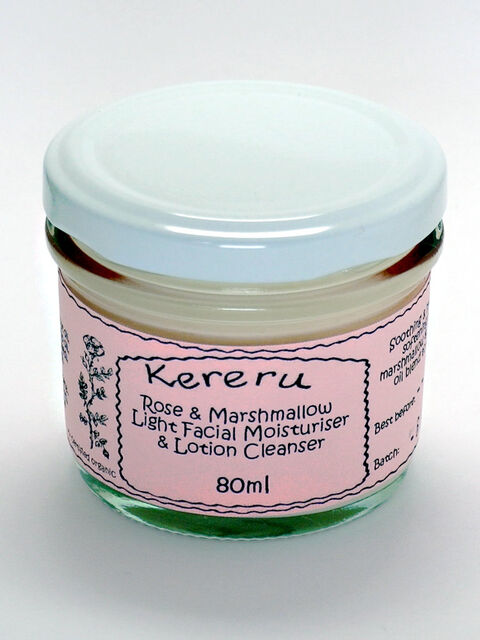 Rose and Marshmallow Light Facial Moisturiser and Cleanser - Kereru