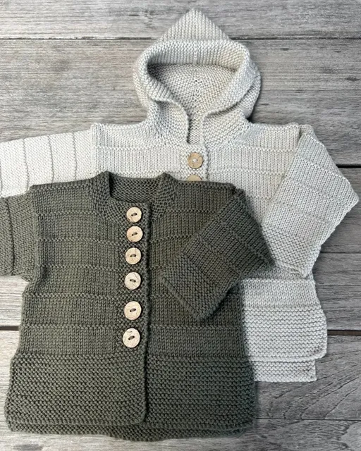 Ashley Cardigan and Hoodie - DK / 8Ply -Kiwi Stitch Co