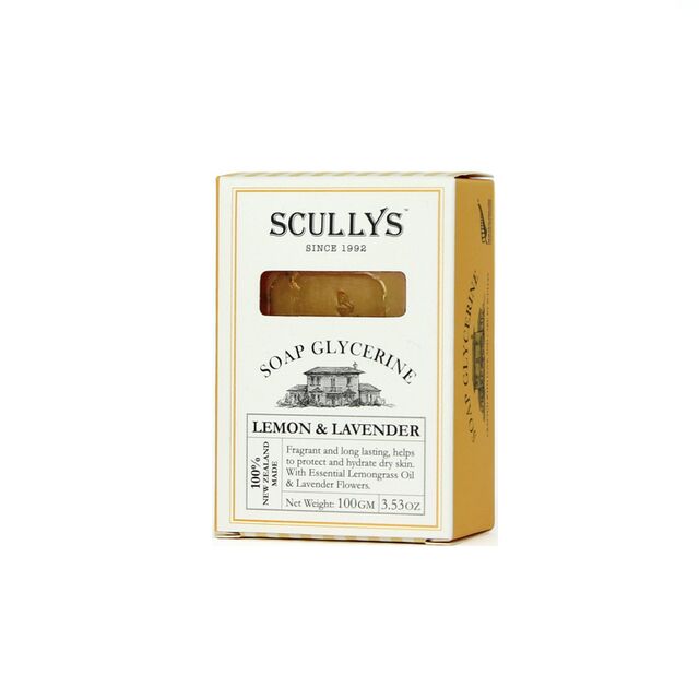 Scullys Lemon and Lavender Glycerine Soap - Boxed
