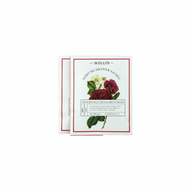 Scullys Bulgarian Rose Scented Drawer Sachet