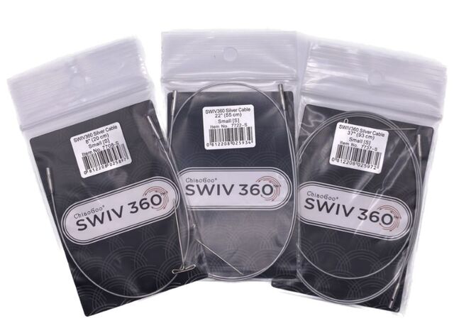 Chiao Goo SWIV360 Silver Cable -Large
