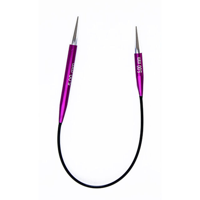 Knit Pro Zing Fixed Circulars - Asymetric 25cm