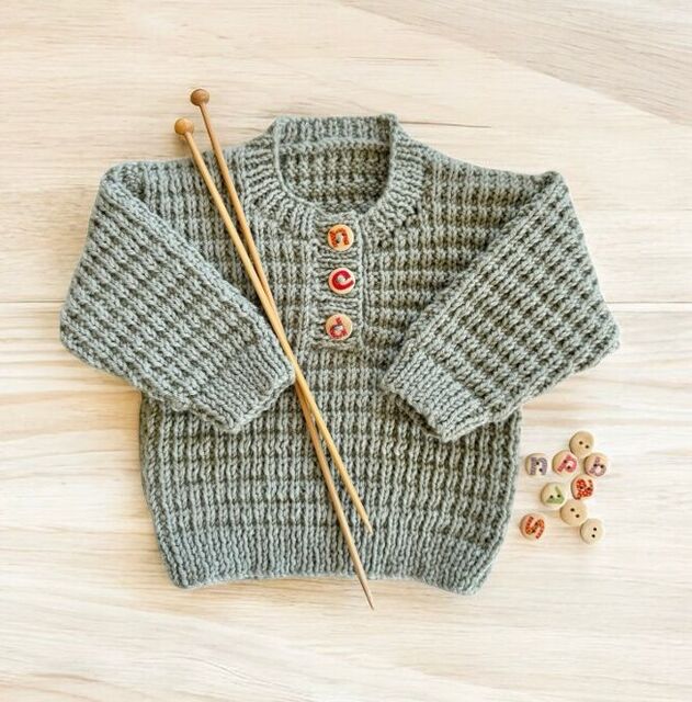 Wellington Jumper - Knitting Pattern - Touch Yarns 127