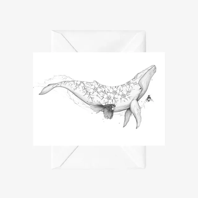 Card - Lead me Home - Whale - by Katy Hayward Art