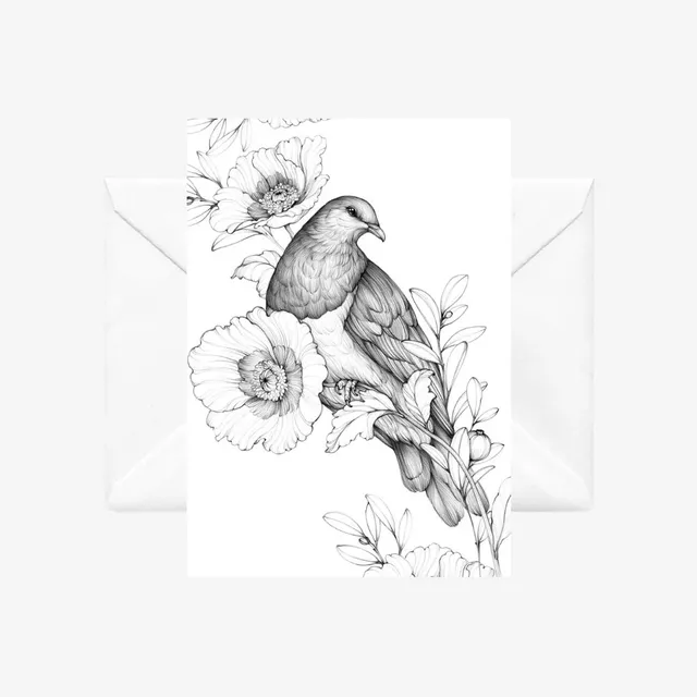 Card - You Can Rest - Kereru - by Katy Hayward Art