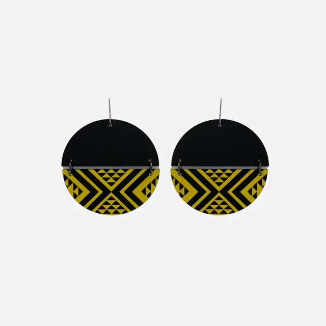 Earrings - Split Taaniko 1 - By Nichola