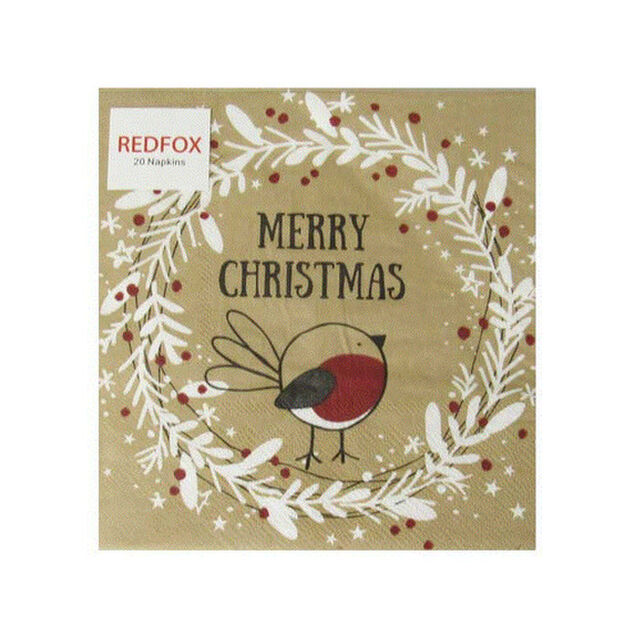 Robin Wreath Napkin