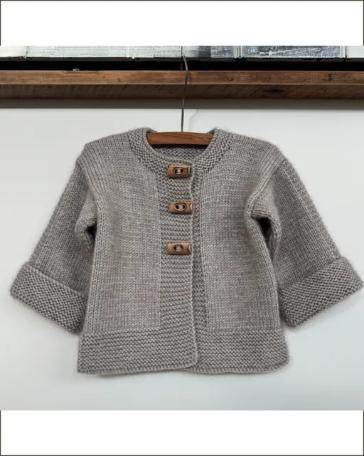 Mio Jacket and Hat - Knitting Pattern  - DK/8Ply - The Kiwi Stitch Co