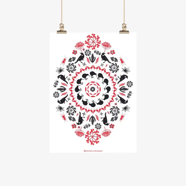 Tea towel - Iconic NZ - Ali Davies