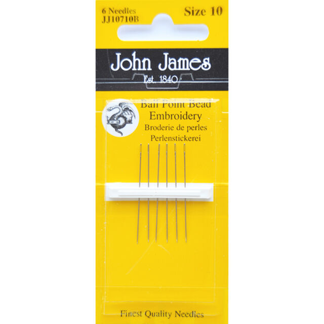 John James Ballpoint Bead Embroidery Needles