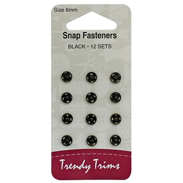 Snap Fasteners - Metal Black