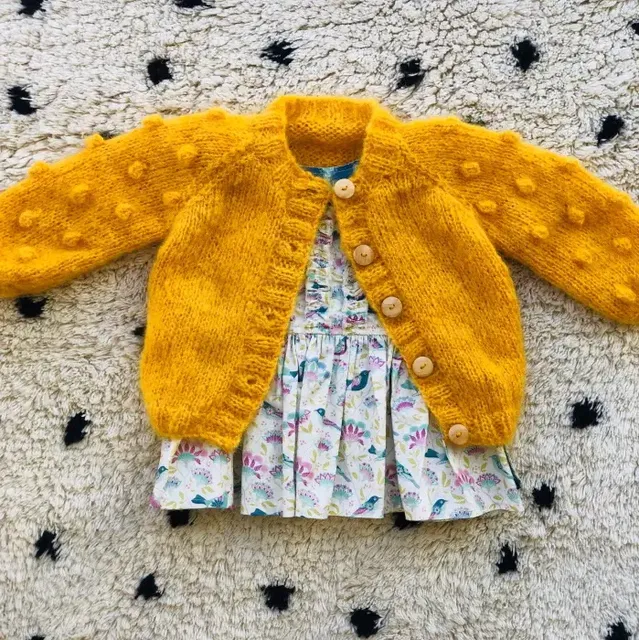 Polly Cardigan mini - Childs Cardigan - Knitting Pattern - Touch Yarns 107