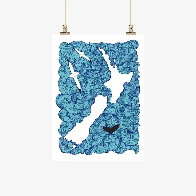 Tea Towel - Earth Sea Sky - Ali Davies