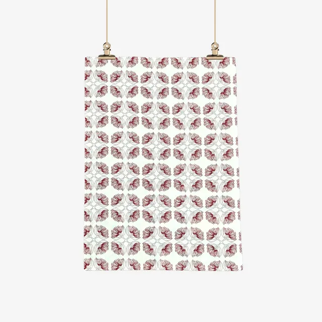 Tea Towel - Pohutukawa Sienna - Ali Davies