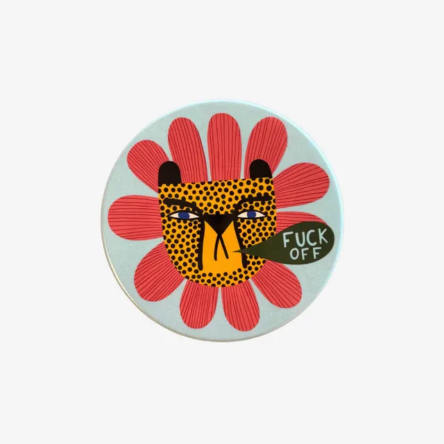 Fu*k Off - Ceramic Coaster - by Studio Soph