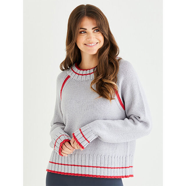 Sporting Edge Sweater - DK Knitting Pattern  No 10554- Sirdar Yarns