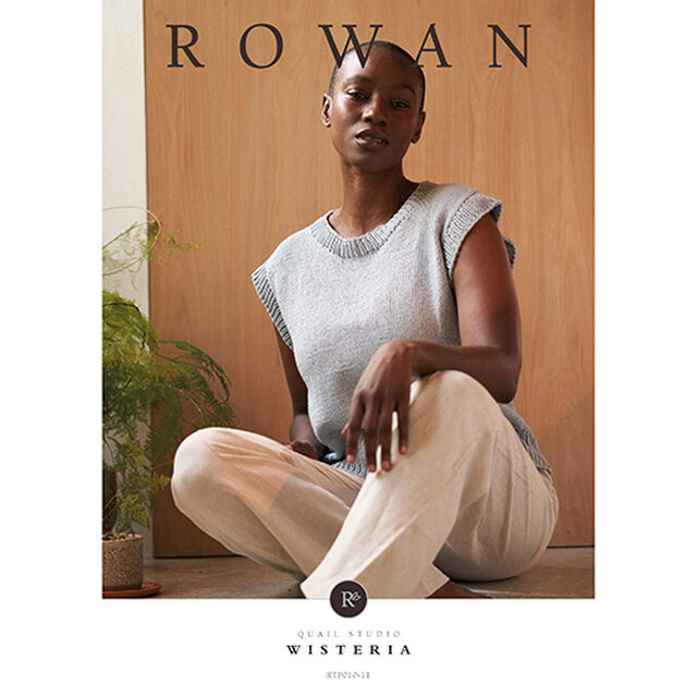 Wisteria - V Neck Vest Knitting Pattern - Rowan Yarns