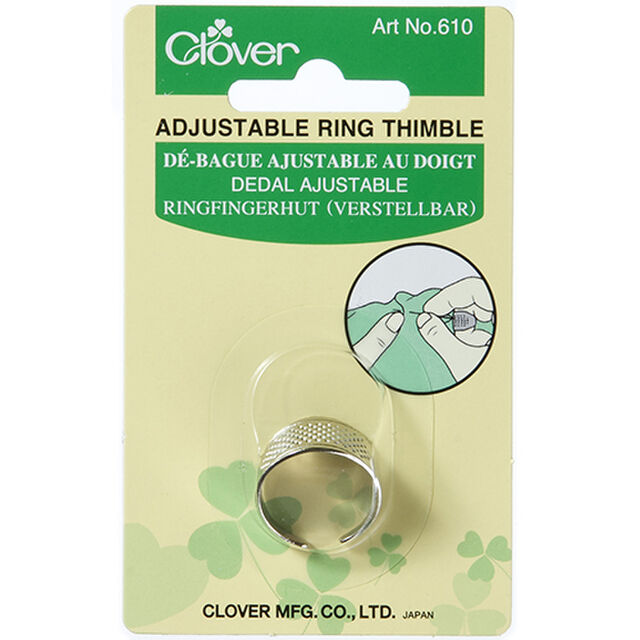Clover Thimble - Adjustable Ring