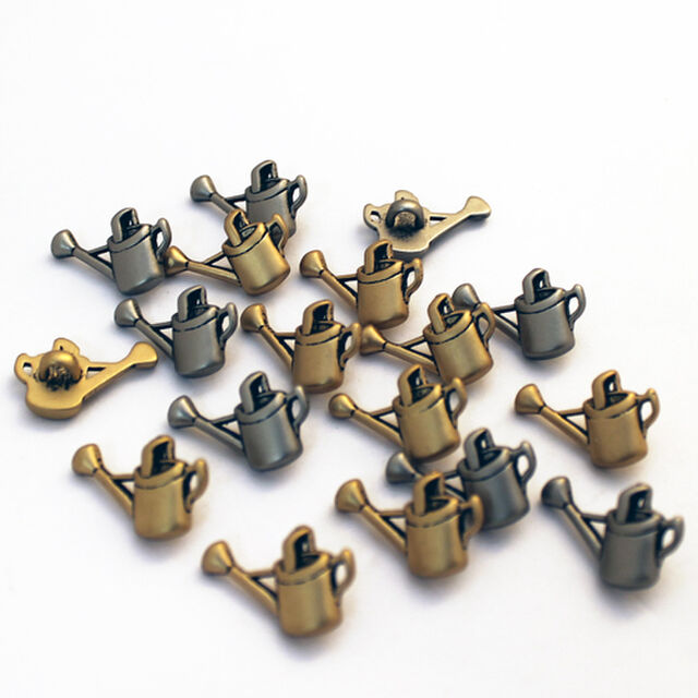 Metal Watering Can look-a-like Button - Abbey Buttons