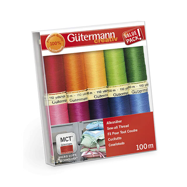 Gutermann Thread Set - Sew All Thread Brights