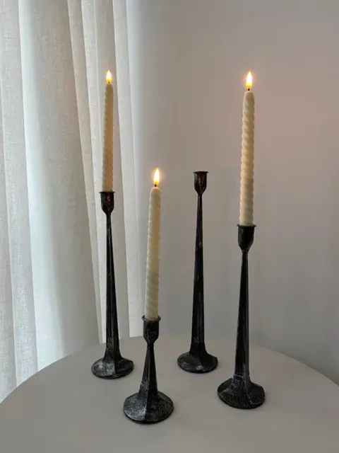 Silhouette Antique Bronze Candle stands
