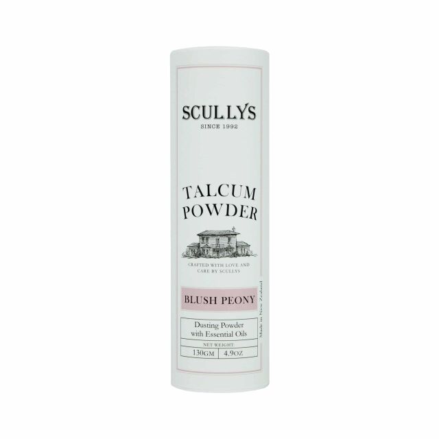Scullys Talcum Powder - Blush Peony Scented 130g
