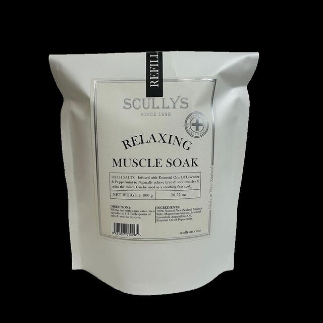 Scullys Relaxing Muscle Soak Refill 800g