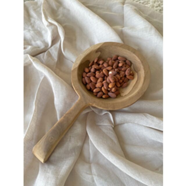Organic Teak Tapas Bowl with Handle - 35cm