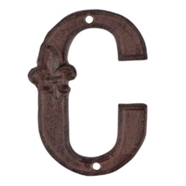 Cast Iron House Letter C