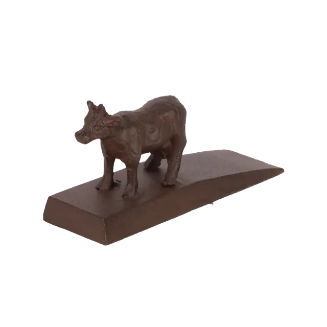 Cast Iron Door wedge - Cow
