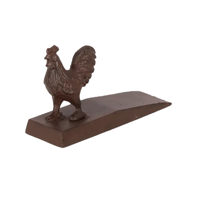 Cast Iron Door Wedge - Rooster