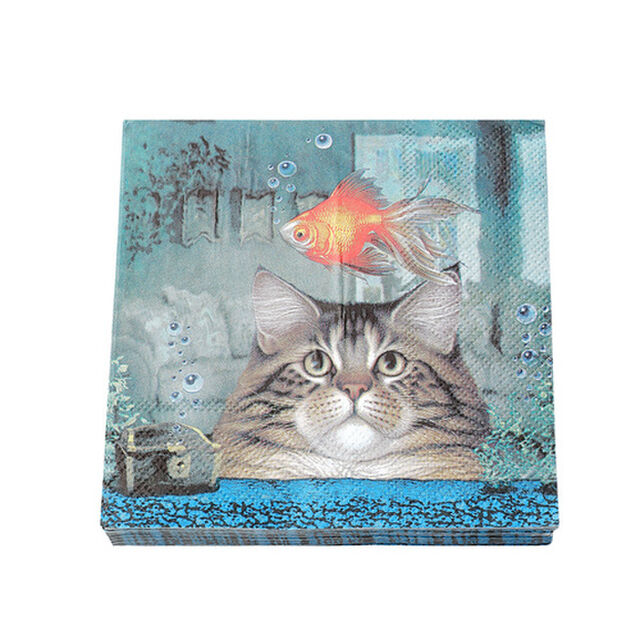 Hungry Cat Cocktail Napkins - C229