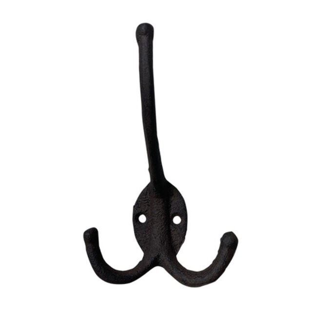 Hat and two Coat Hook - Decorative Cast Iron Hook