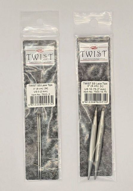Chiao Goo Twist Tips - Stainless Steel - 3inch/8cm