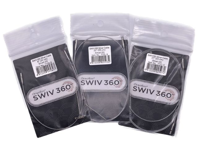 Chiao Goo SWIV360 Silver Cable -Small